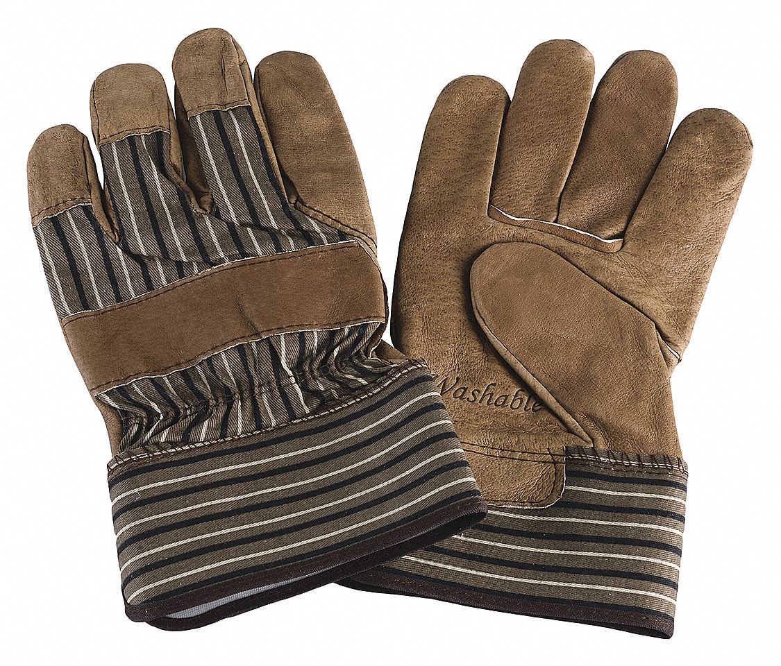 CONDOR Leather Gloves L ( 9 ), Cowhide, Std, Glove, Full Finger
