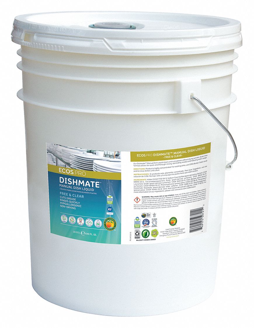 ECOS PRO, Hand Wash, Liquid, Dish Soap 4TKE8PL9721/05 Grainger