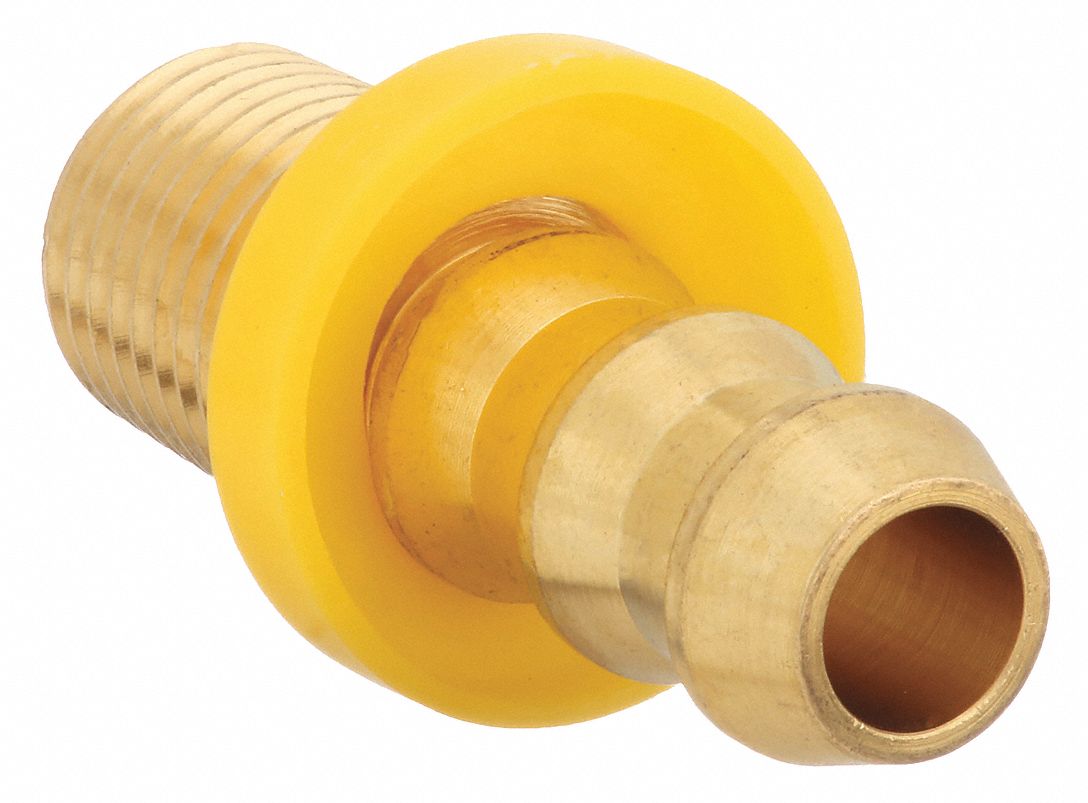 Hose Barb x NPT, 3/8 in x 1/4 in Fitting Size, PushOn Hose Fitting