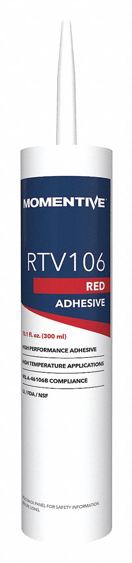 MOMENTIVE RTV Silicone Sealant,10.1 oz Cartridge 4UH11RTV106 Grainger