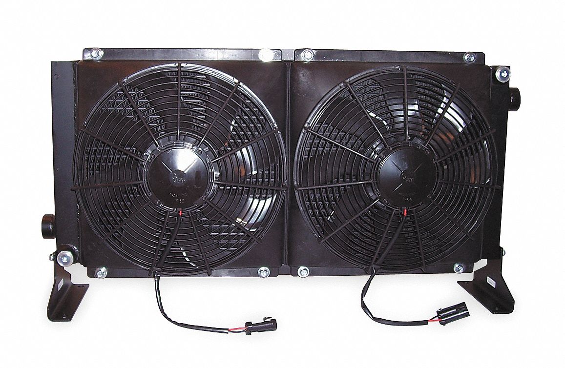 COOLLINE DC, Forced Air Oil Cooler, 12V DC, 60 hp HP Heat Removed