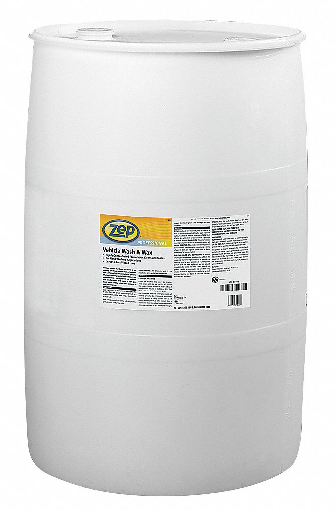 ZEP PROFESSIONAL Vehicle Wash & Wax, 55 Gal 4UZE2R12685 Grainger