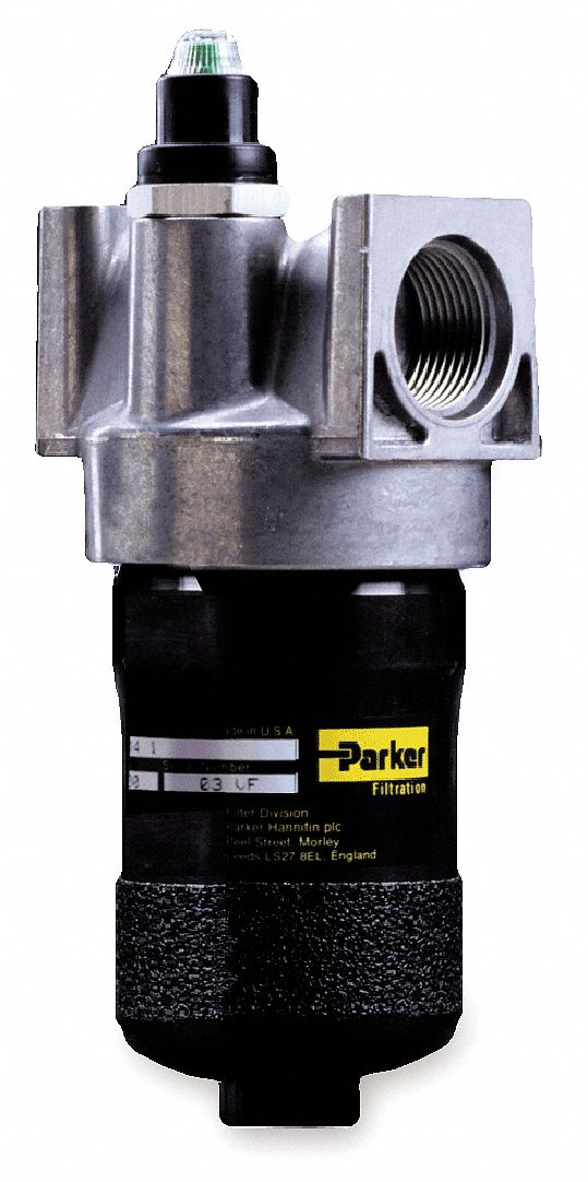 PARKER Hydraulic Pressure Filter, Max. Pressure 1000 psi, Housing Type