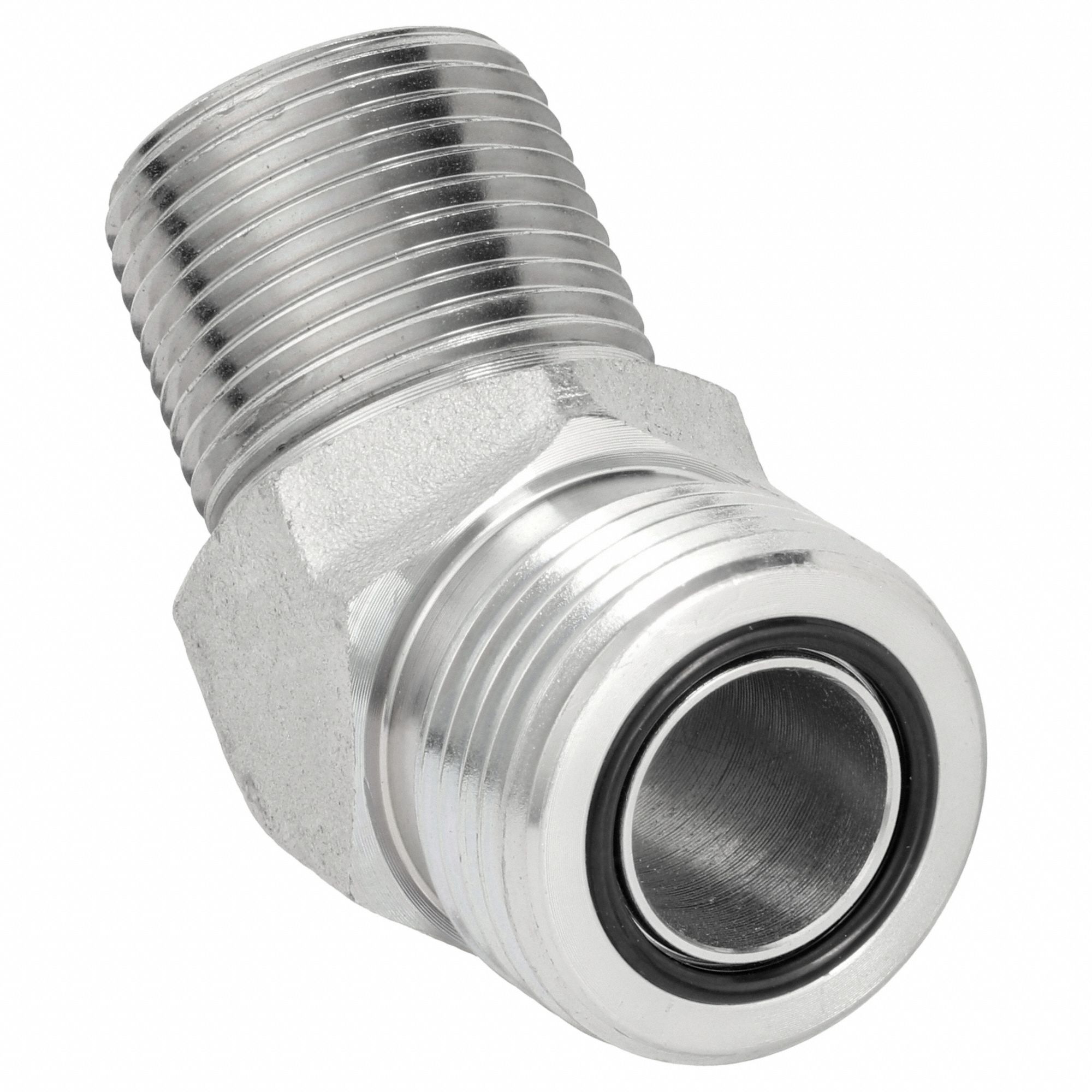 1/4 in x 1/4 in Fitting Size, Male x Male, Hydraulic Hose Adapter