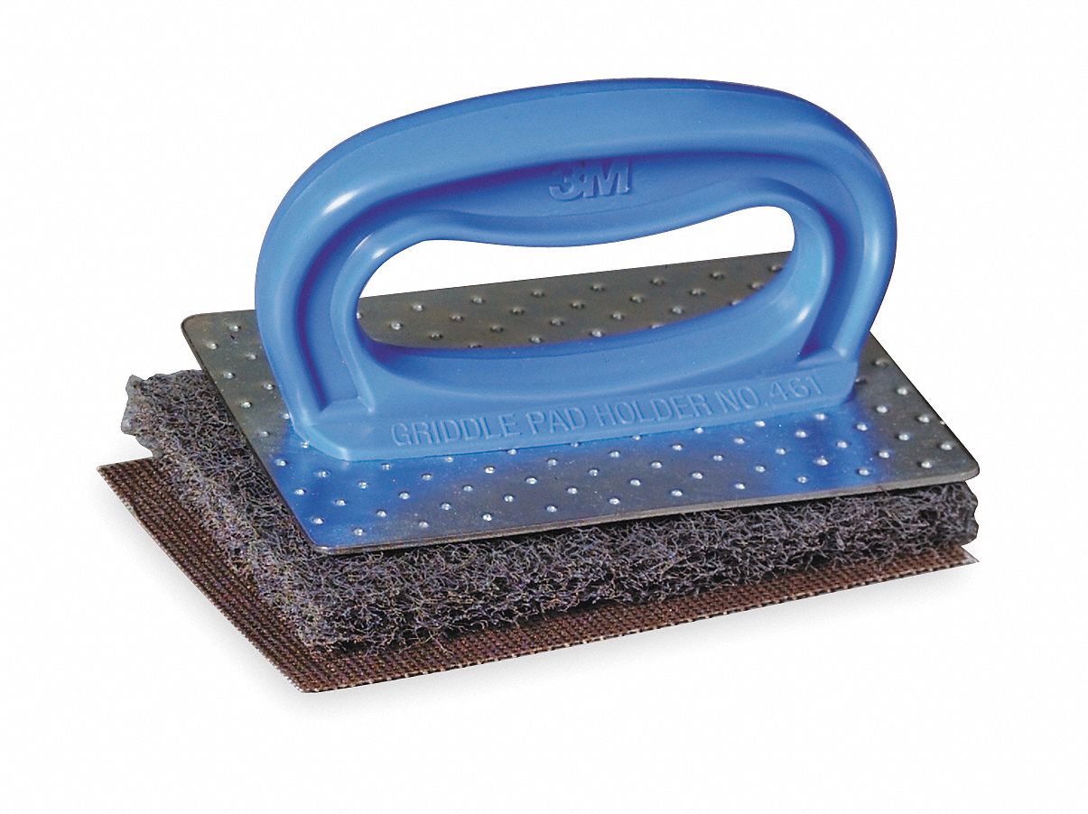 3M Stainless Steel Hand Pad Holder, Blue, 10PK 4VZ8500048011082974