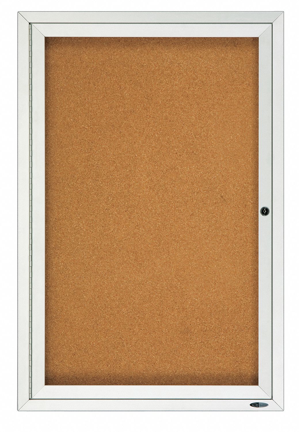 QUARTET, Cork, 24 in Wd, Enclosed Bulletin Board 4XT502121GGS Grainger