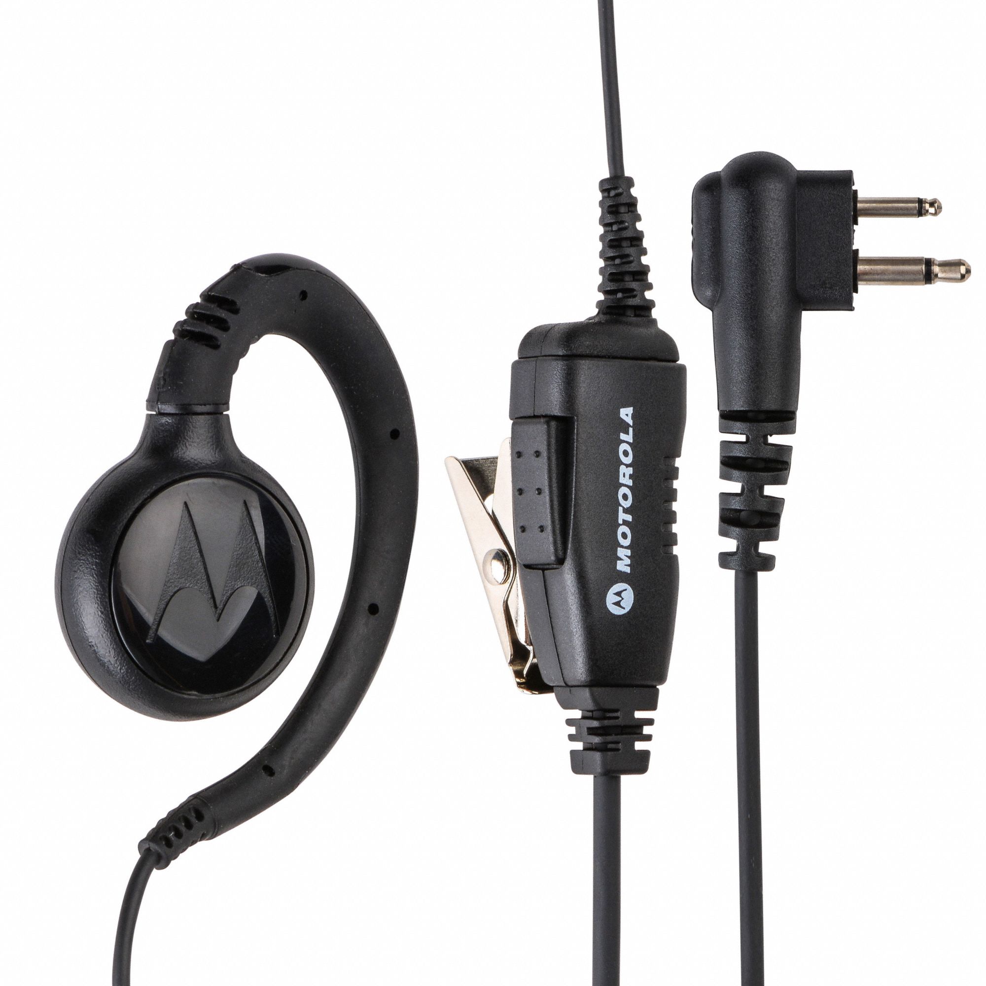 MOTOROLA Earpiece, Black, 48 In. L, Swivel Ear Loop - 4WEN2|HKLN4424A