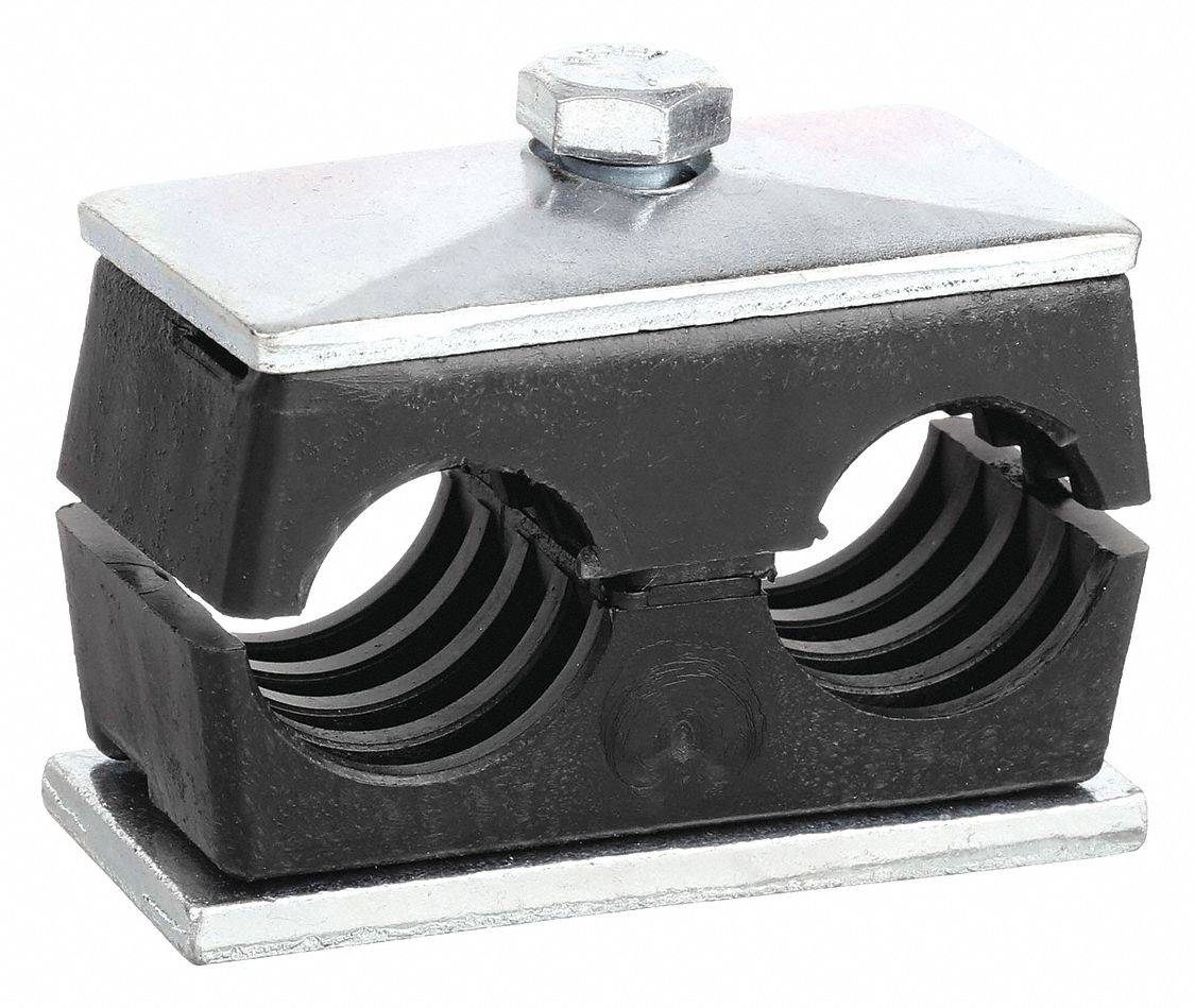 BEHRINGER PIPE SYSTEMS, Weld Plate, 3/8 in Tube Size, Tube Clamp Kit