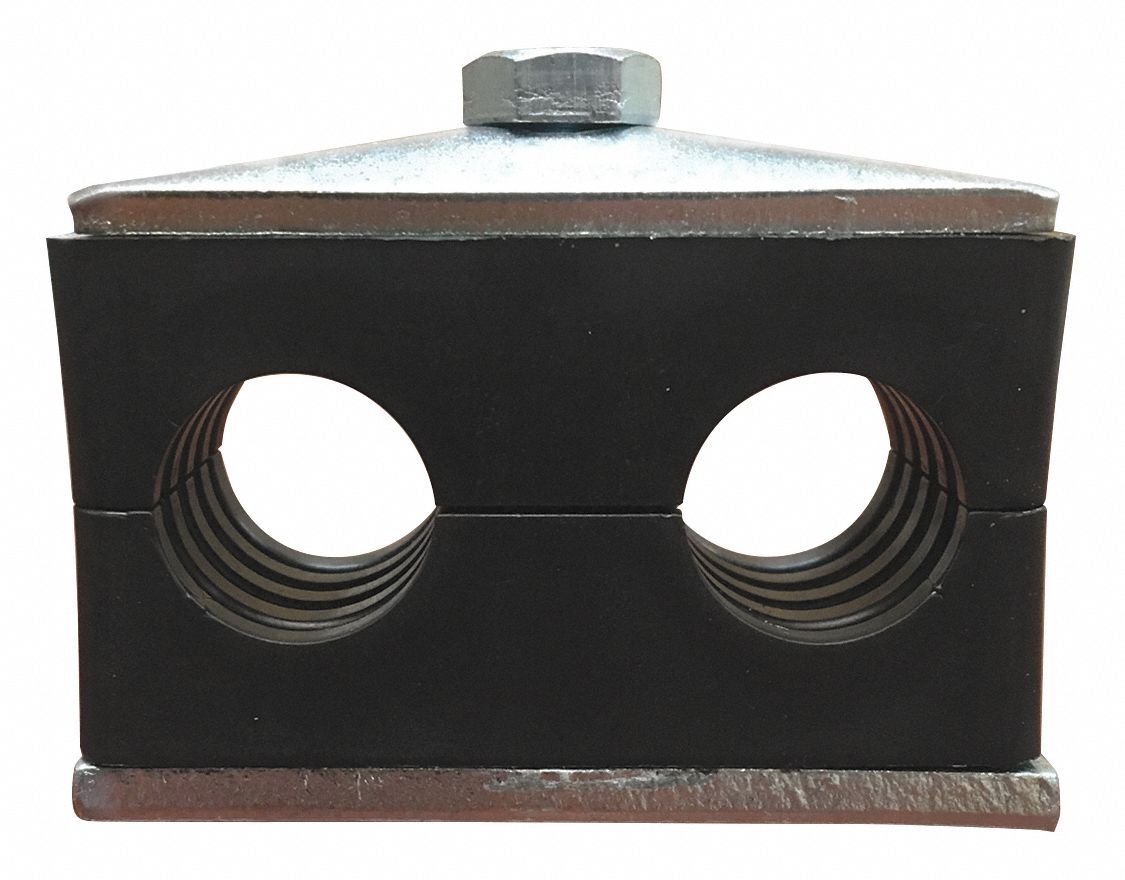 BEHRINGER PIPE SYSTEMS Tube Clamp Kit, Weld Plate, ZincPlated 4WFW3