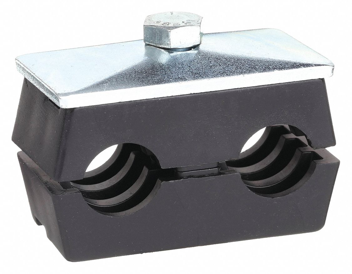 BEHRINGER PIPE SYSTEMS Tube Clamp Kit, Rail Mount, ZincPlated 4WFX5