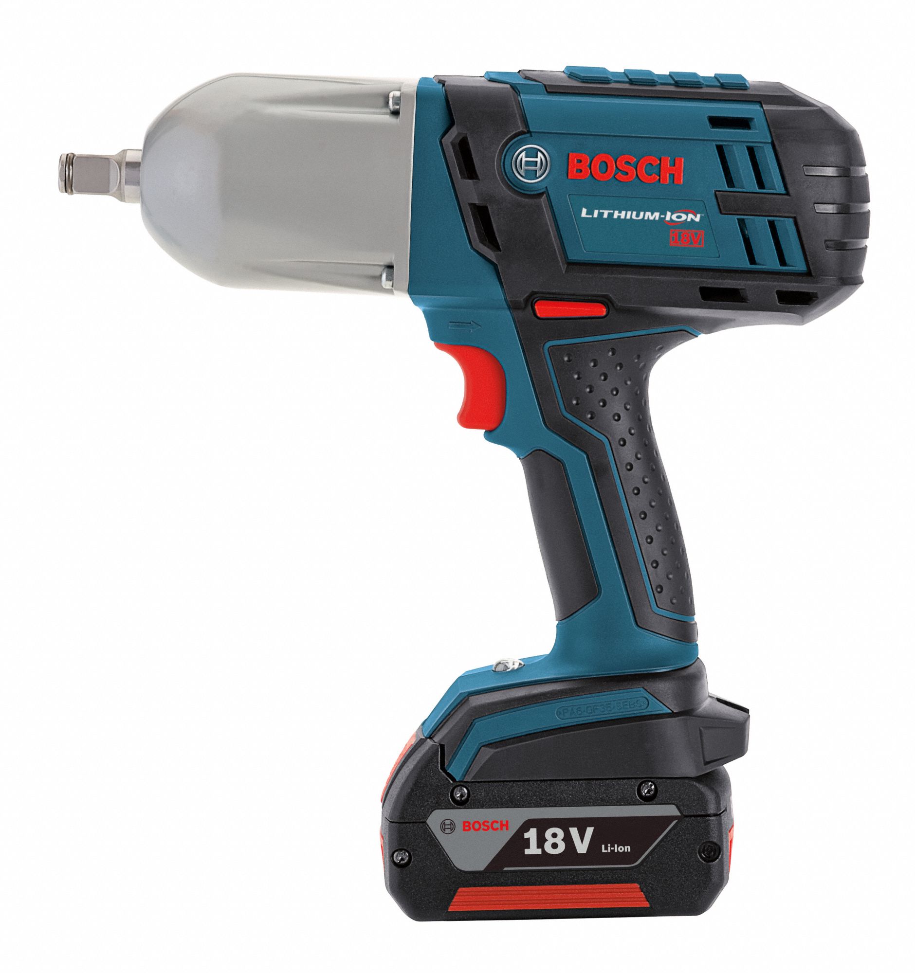 BOSCH Cordless Impact Wrench Kit, 18.0 4WLK8IWHT18001 Grainger