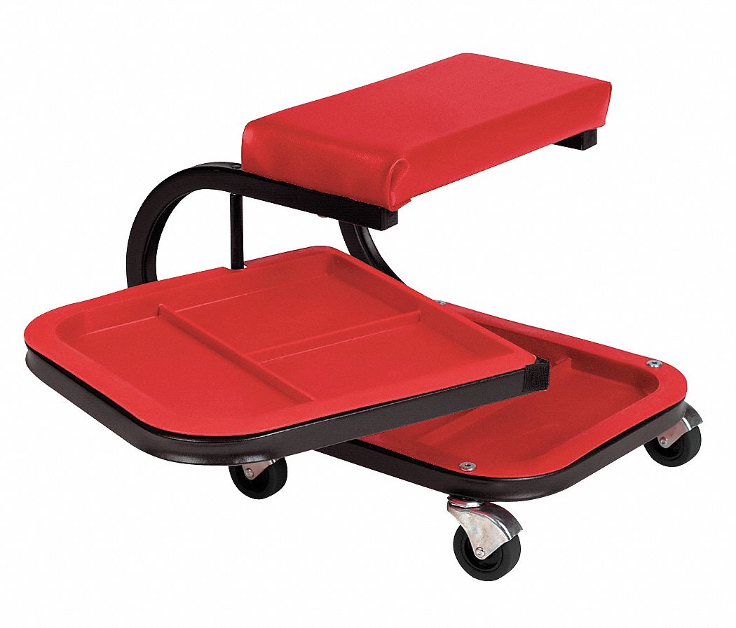 WHITESIDE Creeper Seat StdDuty, Fixed, 380 lb Max Load Capacity, 19