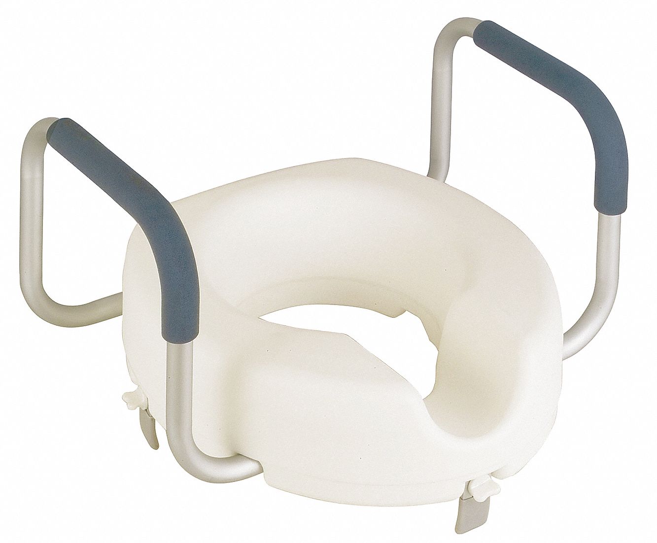 GRAINGER APPROVED Lift Toilet Seat, Round or Elongated, Without Cover