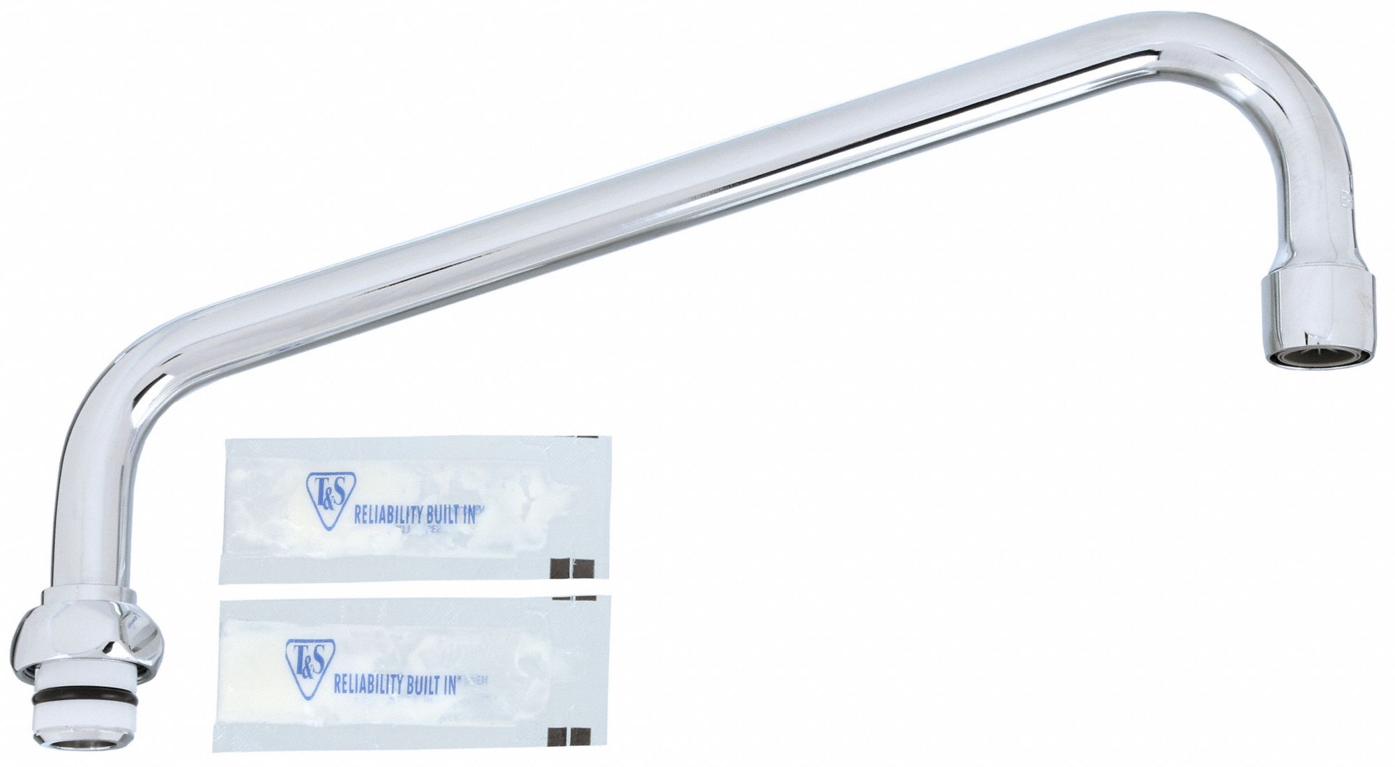 T&S BRASS Spout Angled Straight Faucet Spout, Fits T&S Brass Brand