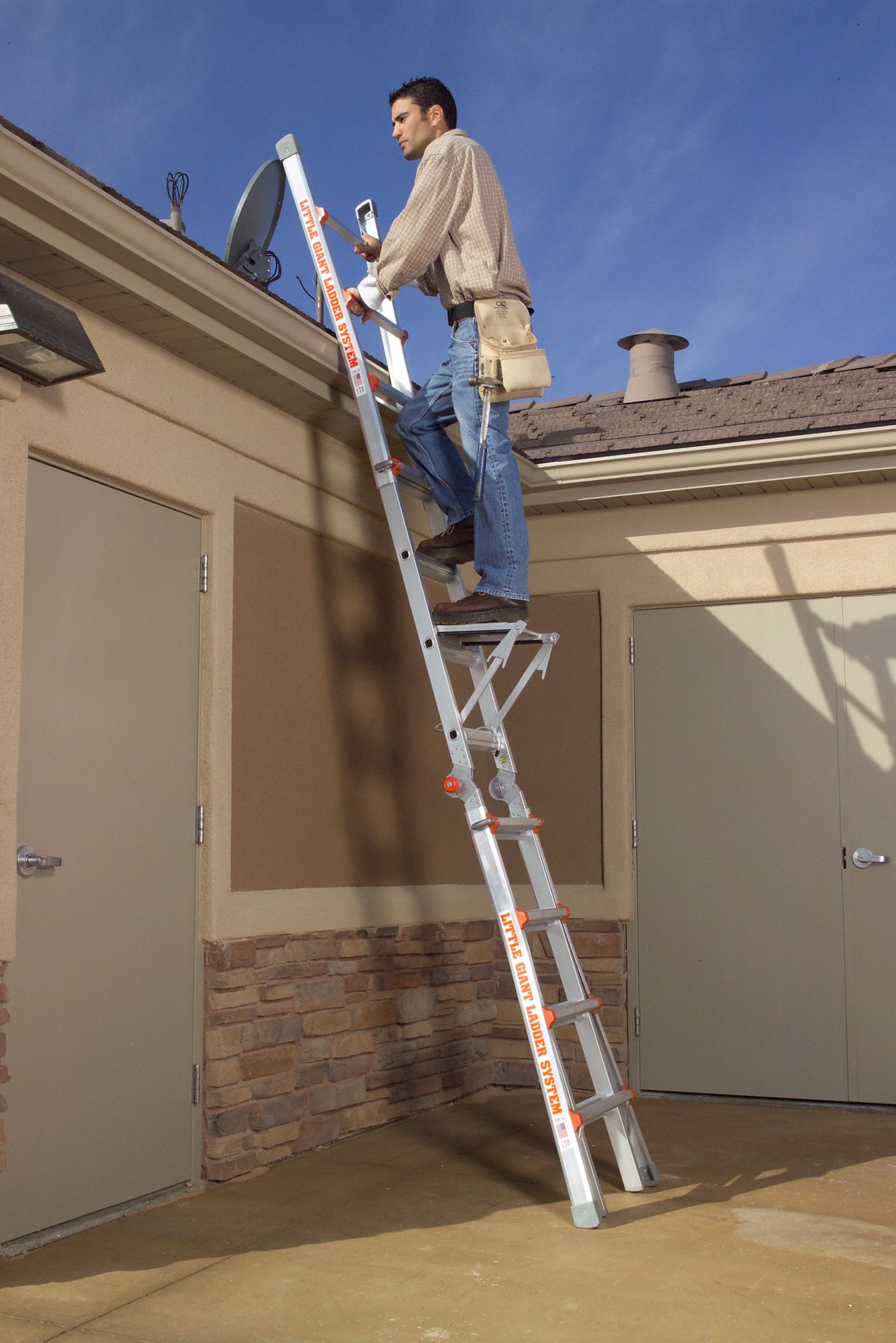 LITTLE GIANT Work Platform, Aluminum, 300 lb Load Capacity 4XN33