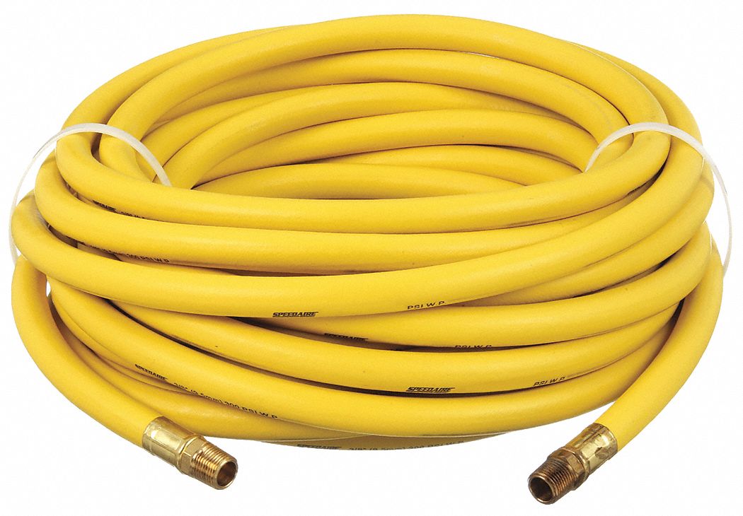 CONTINENTAL, 1/4 in Hose Inside Dia., Yellow, Air Hose 4XR4920071007