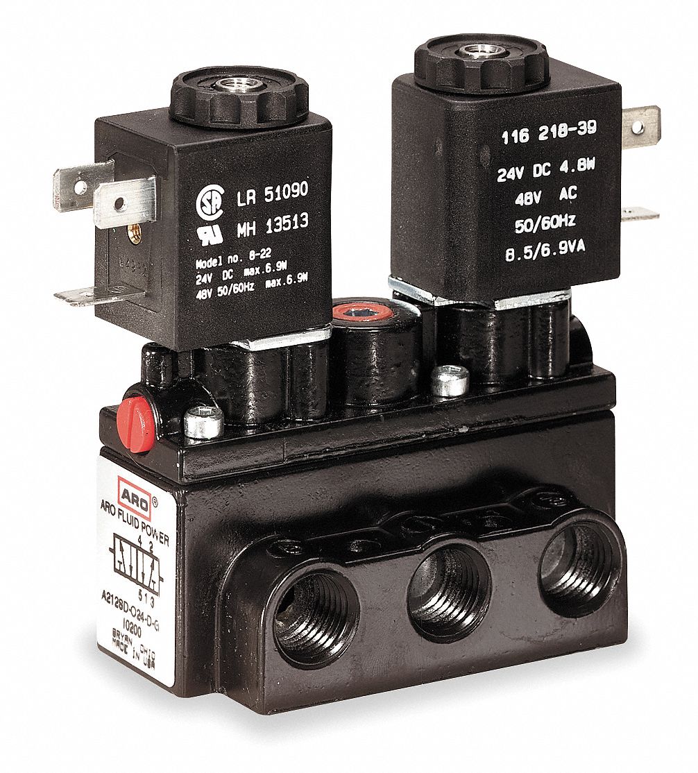 ARO, Alpha, Four-Way / Two-Position, Solenoid Air Control Valve - 4XT33