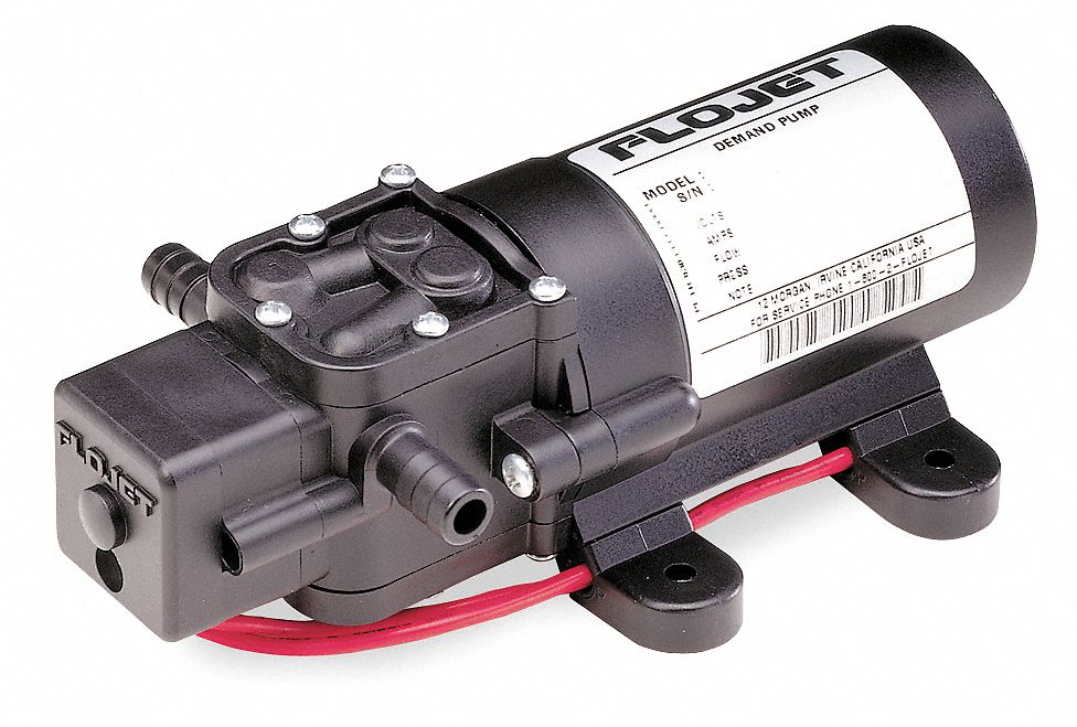 FLOJET Diaphragm Automatic Demand Water System Pump, Voltage 12VDC