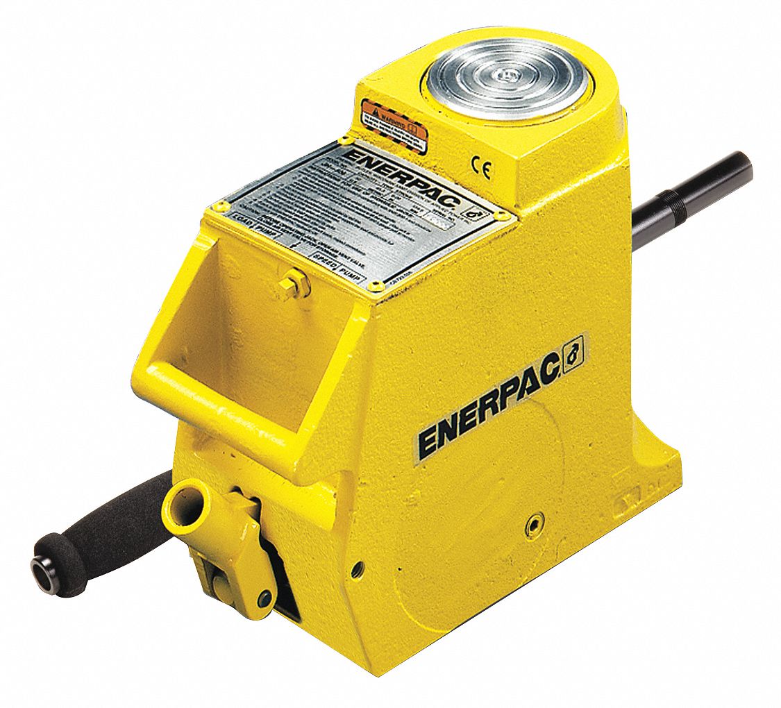 ENERPAC Hand Jack 4 5/8 in x 10 in Base, All Direction, With 35 ton