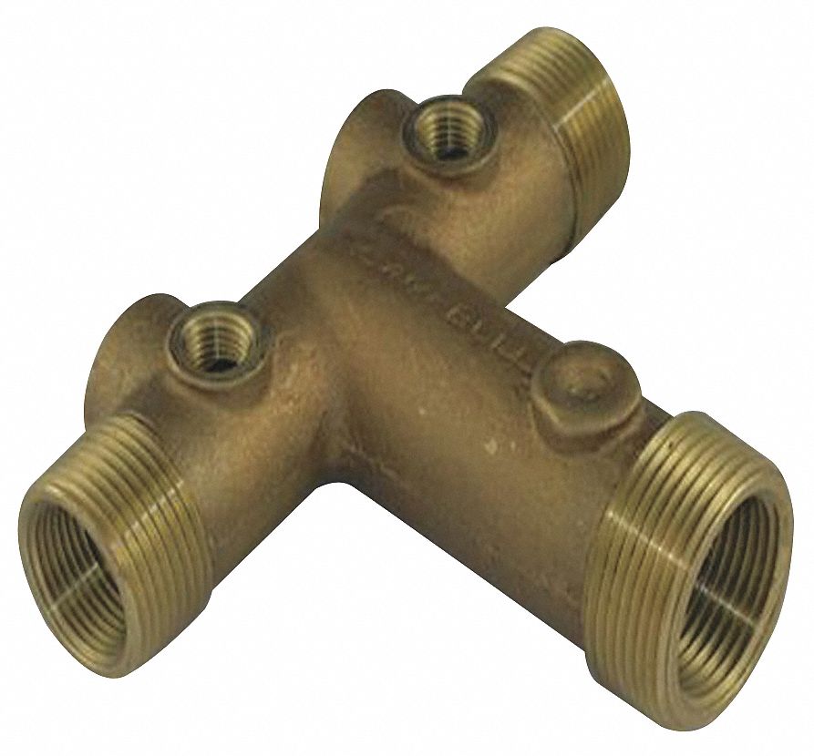 CAMPBELL 1 1/4" M x 1" F" Brass Male/Female Well Water Tank Fitting