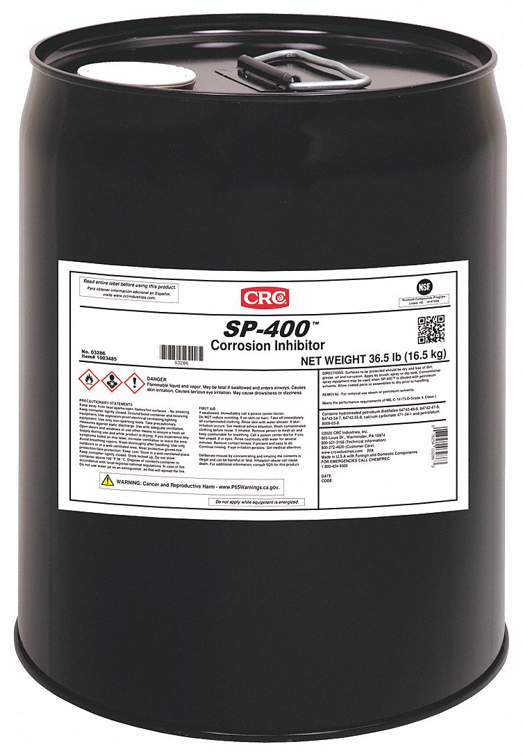 Corrosion Inhibitor Dry Lubricant Film, Medium, Medium, 5 gal