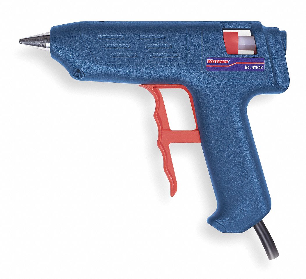 WESTWARD Electric Glue Gun, Heavy Duty, 7/16 in Glue Stick Capacity