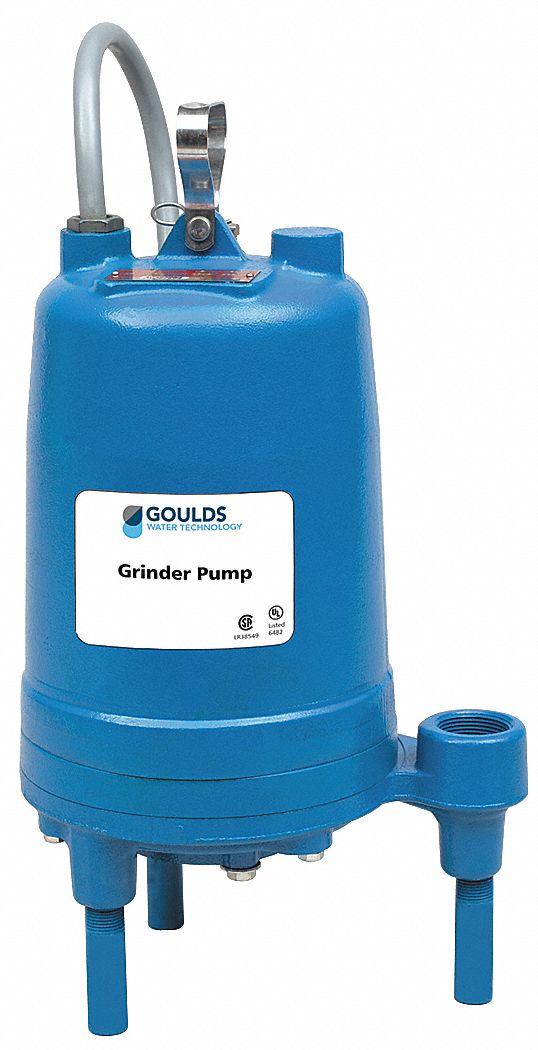 GOULDS WATER TECHNOLOGY, 2 hp HP, 240V AC, Grinder Pump 4YRD9