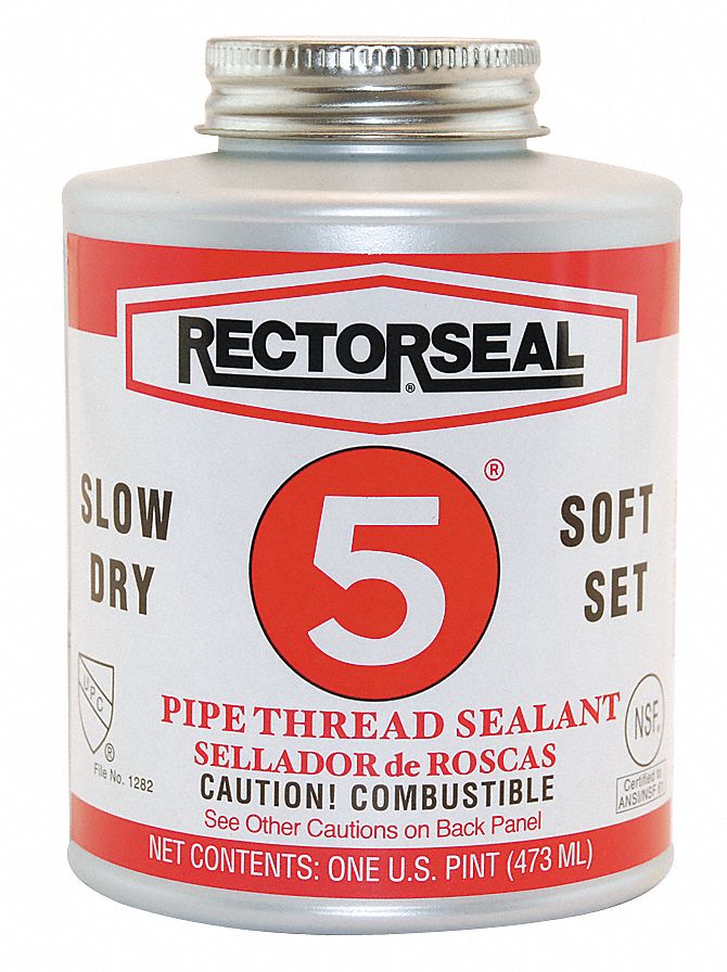 RECTORSEAL 16 oz Can Pipe Thread Sealant with 2,600 psi, Yellow 4YRW1