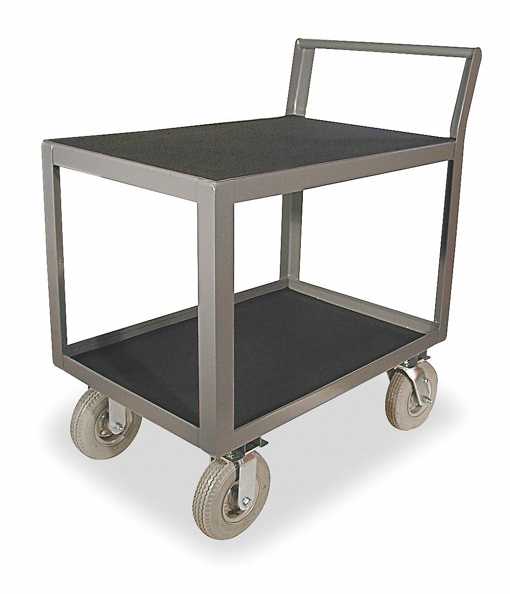 DAYTON Instrument Cart, Load Capacity 1200 lb, Number of Shelves 2 4YW824YW82 Grainger