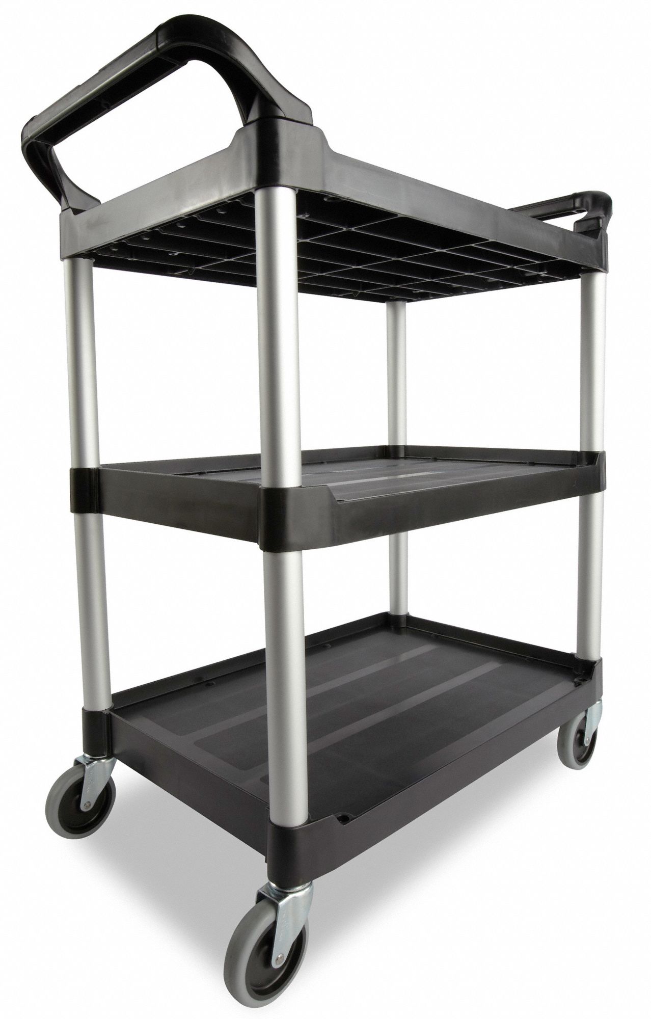 RUBBERMAID COMMERCIAL PRODUCTS DualHandle Utility Cart with Lipped