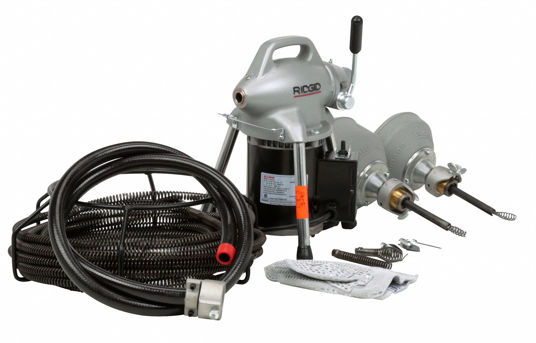 RIDGID Sectional Drain Cleaning Machine, Drain Line I.D. Size Range 11