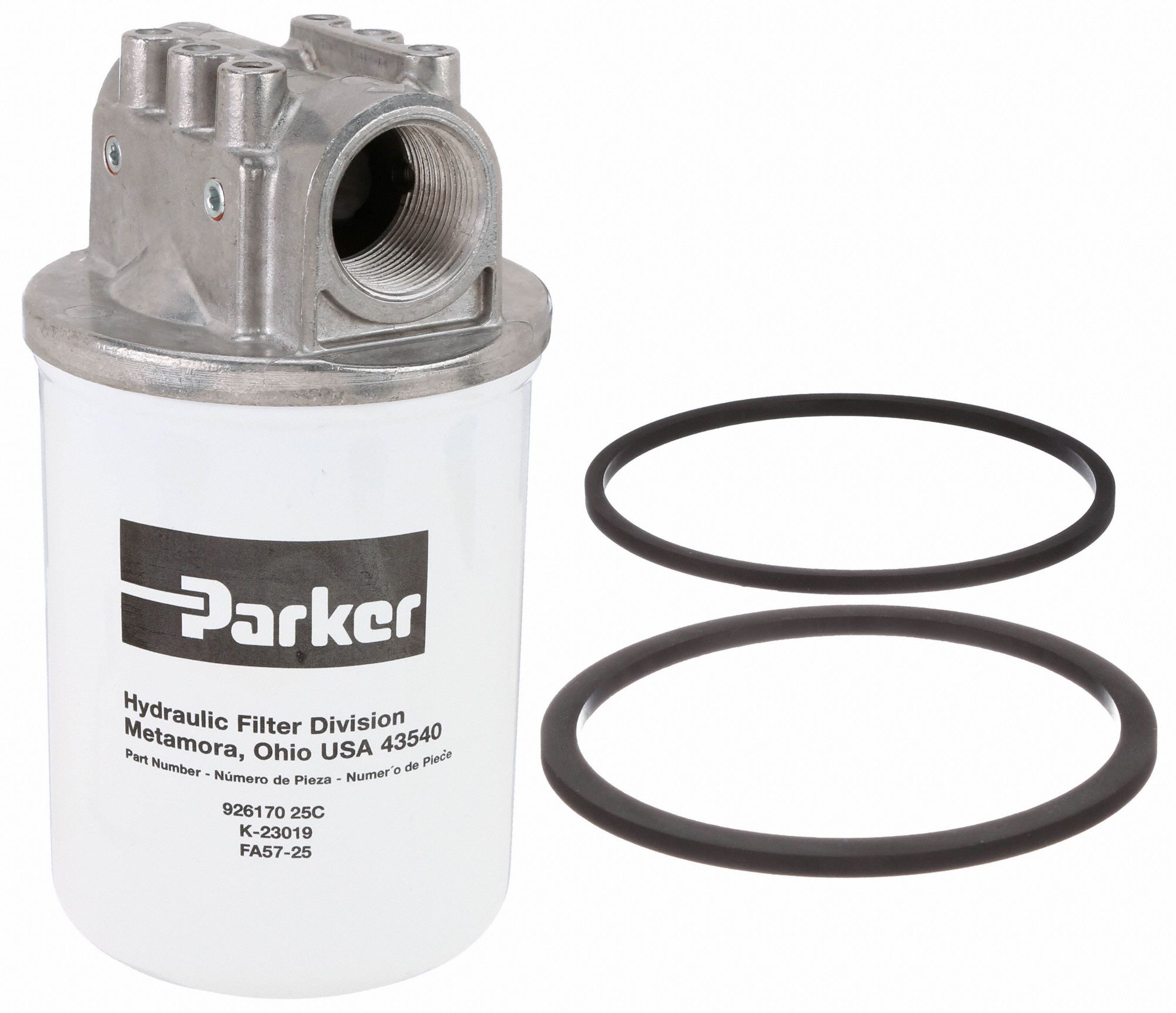 PARKER Hydraulic Spinon Filter 50 gpm Max. Flow, 150 psi Max