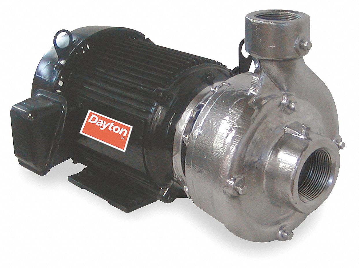 3 hp, 208230/460V AC, Straight Center Discharge Pump 12A06312A063