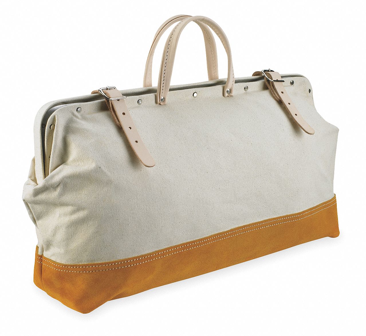 Cotton Canvas, Tool Bag, Number of Pockets 1, 20 in Overall Width, 16