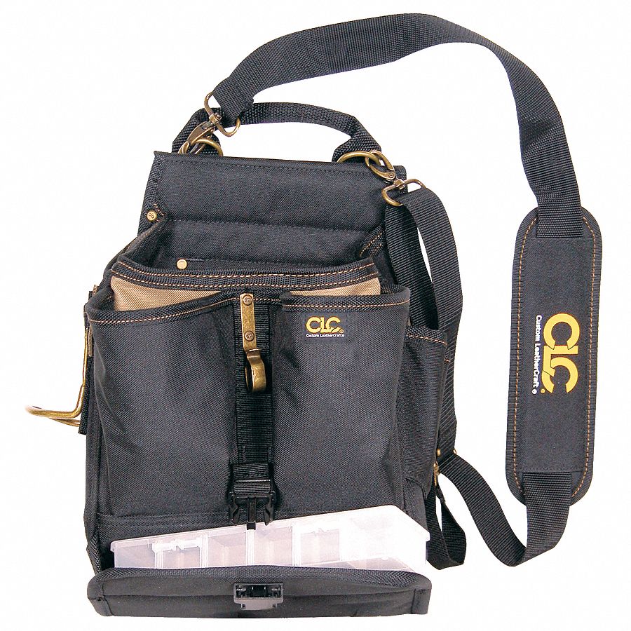 CLC Black Electricians Tool Pouch, Polyester, Fits Belts Up To (In.) 2