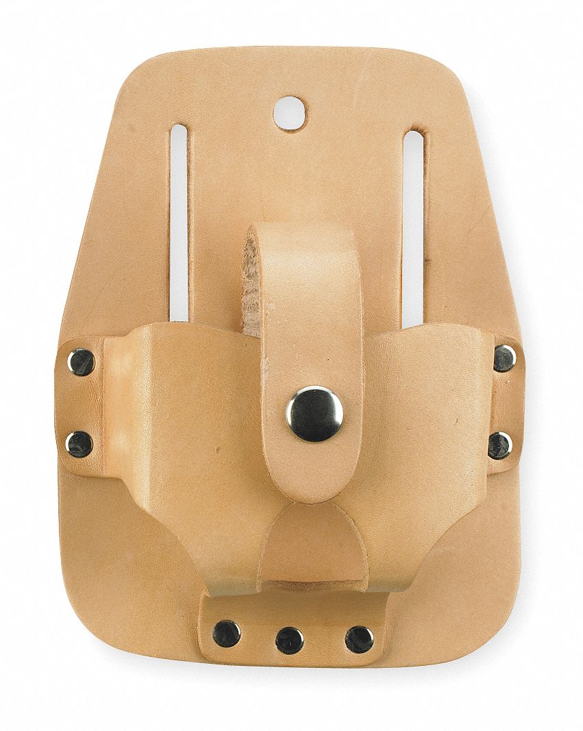 CLC Tan, Tool Holster, Leather, For Maximum Belt Width 2 3/4 in 4ZB59