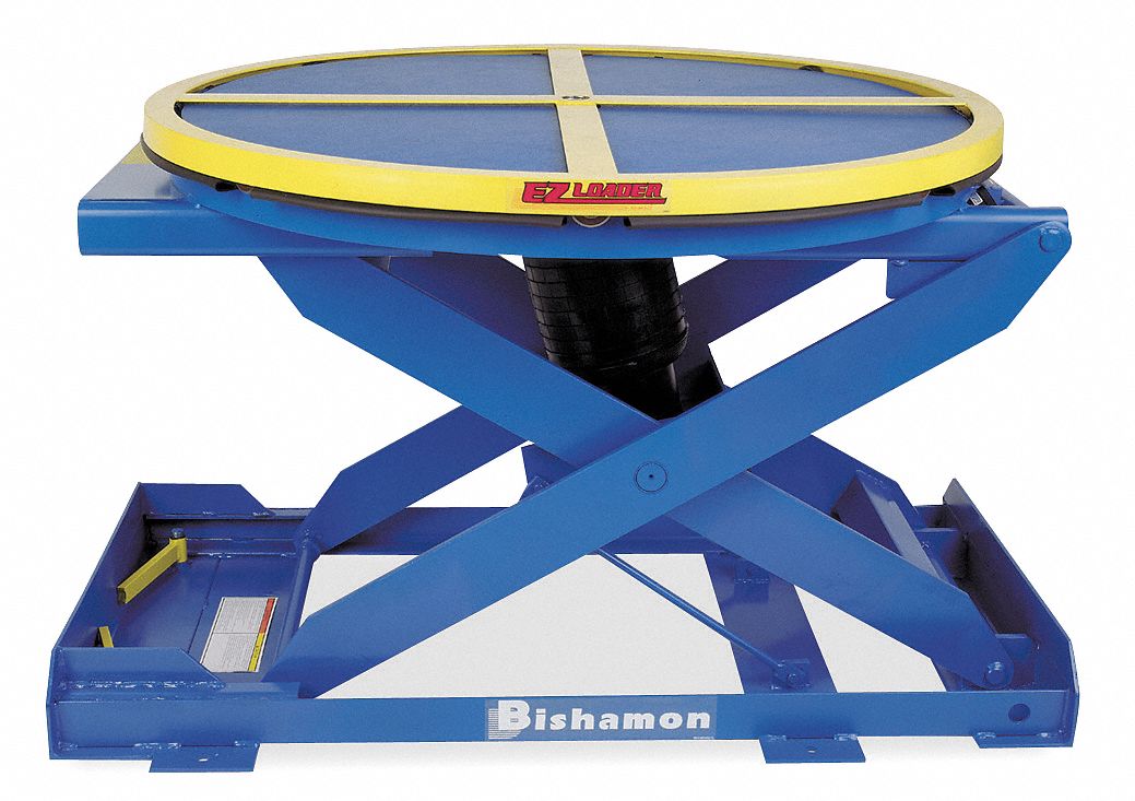 BISHAMON Pneumatic Pallet Positioner and Level Loader, 4,000 lb Load