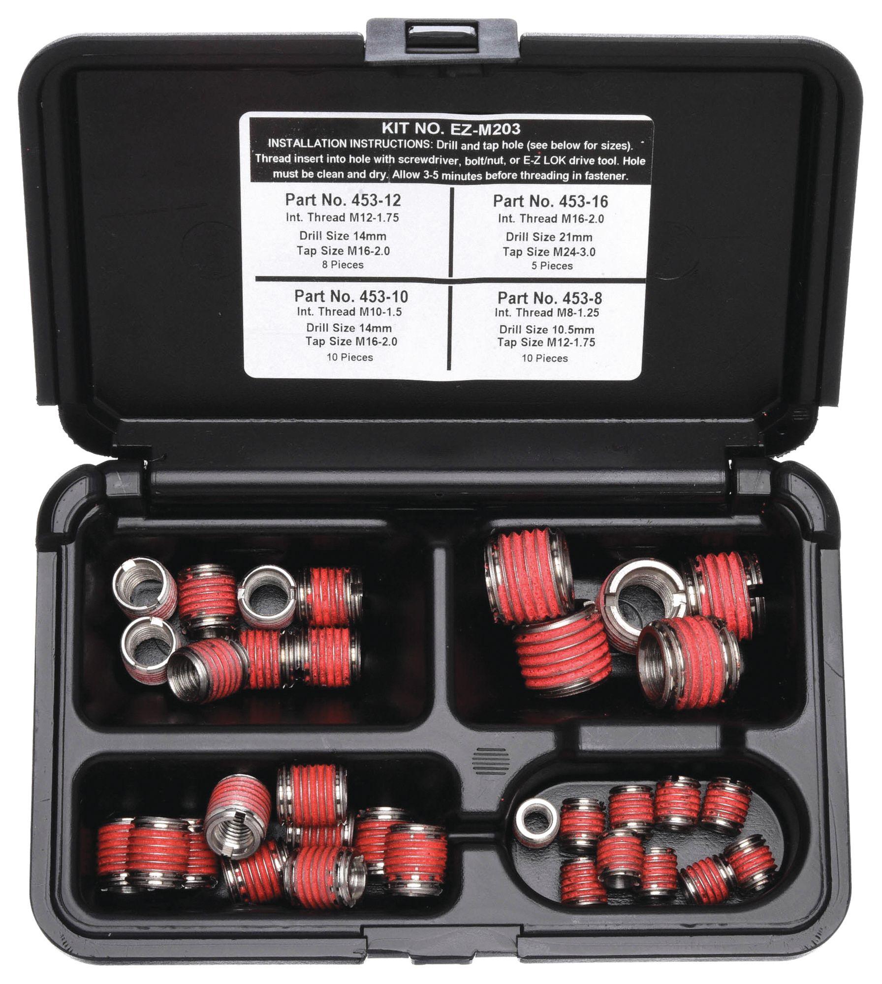 EZ LOK, Heavy Wall, 33 Pieces, SelfLocking Insert Kit 4ZE92EZM203