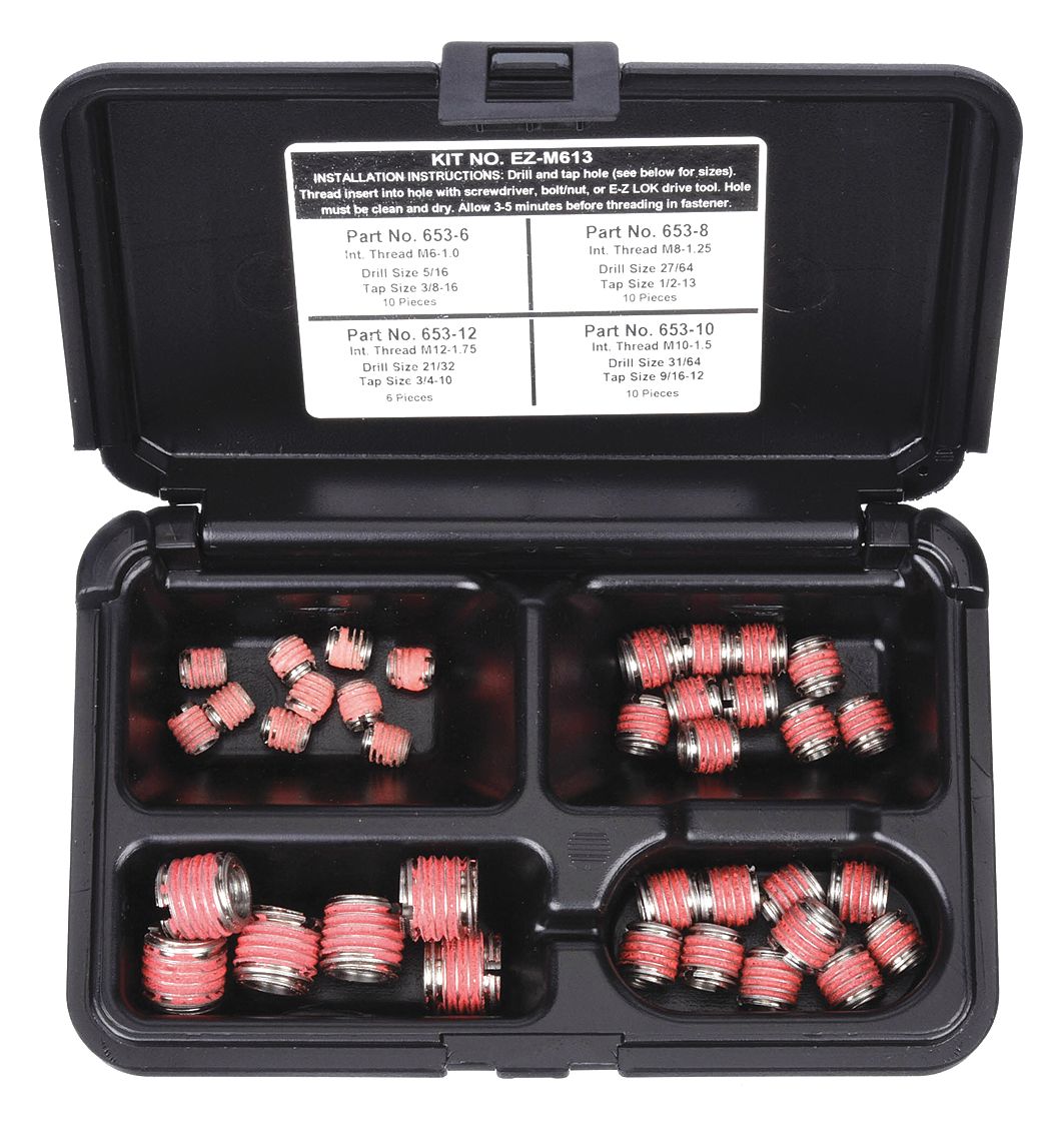 EZ LOK, Heavy Wall, 36 Pieces, SelfLocking Insert Kit 4ZE95EZM613