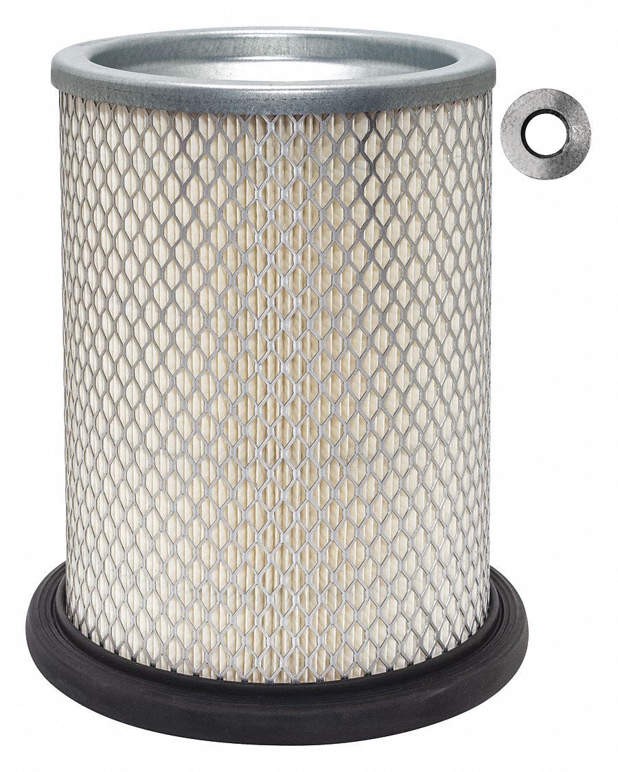 BALDWIN FILTERS Air Filter, Round, 9 in Height, 9 in Length, 6 3/8 in