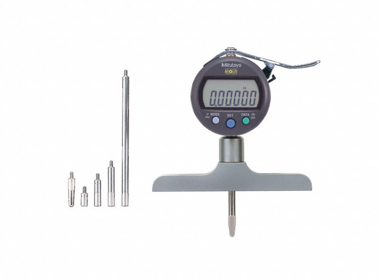 MITUTOYO Digital Depth Gage, 0" to 8" 506J34547258S Grainger