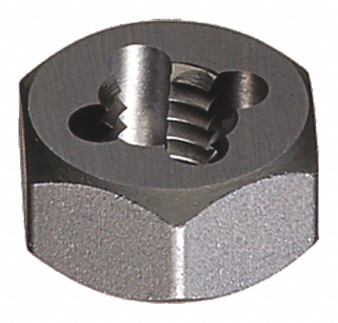 CLELINE Hex Threading Die, Thread Size 1"14, UNS, Solid, Outside Dia