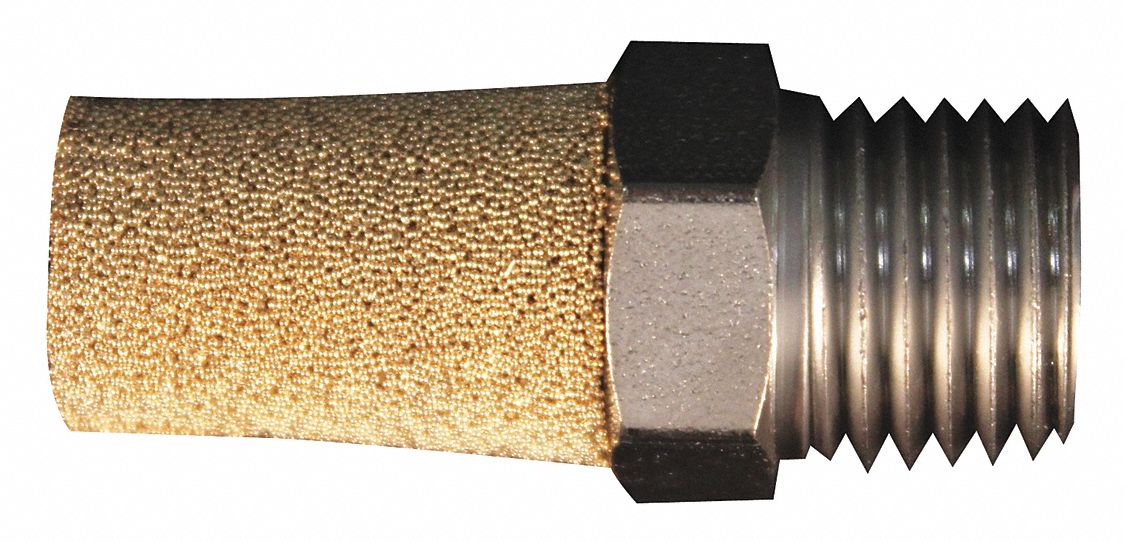 MILTON, Pneumatic Exhaust Muffler,3/8" NPT,PK5 50DW7310866 Grainger