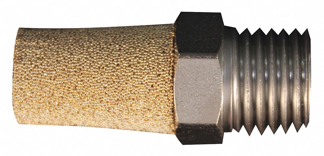 MILTON, Pneumatic Exhaust Muffler,1/2" NPT 50DW7410868 Grainger