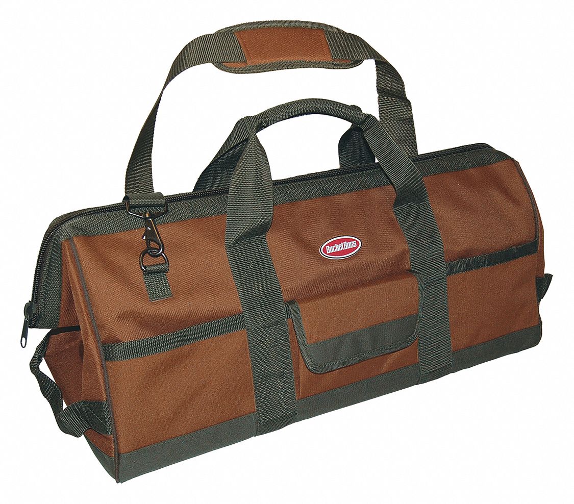 BUCKET BOSS, Tool Bag,Longboy,16 Pocket,24X10X10 50HA4460024 Grainger