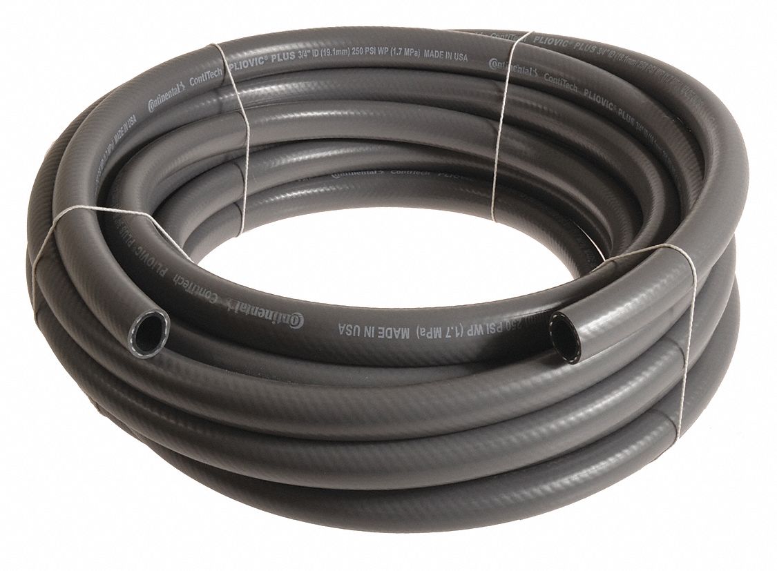 CONTINENTAL, 3/4 in Hose Inside Dia., Gray, Air Hose 50JC37PLG07525