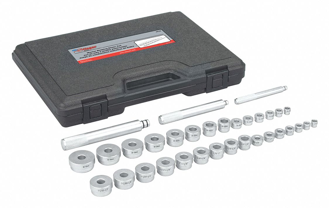 10 mm to 42 mm Capacity, Steel, Bushing Driver Set 52VH574410 Grainger
