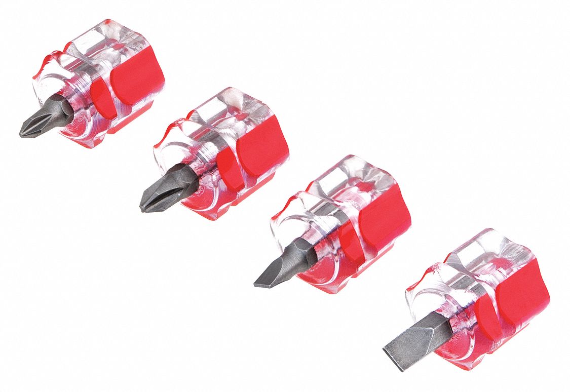 Mini Screwdriver Set,4 Pc - Grainger