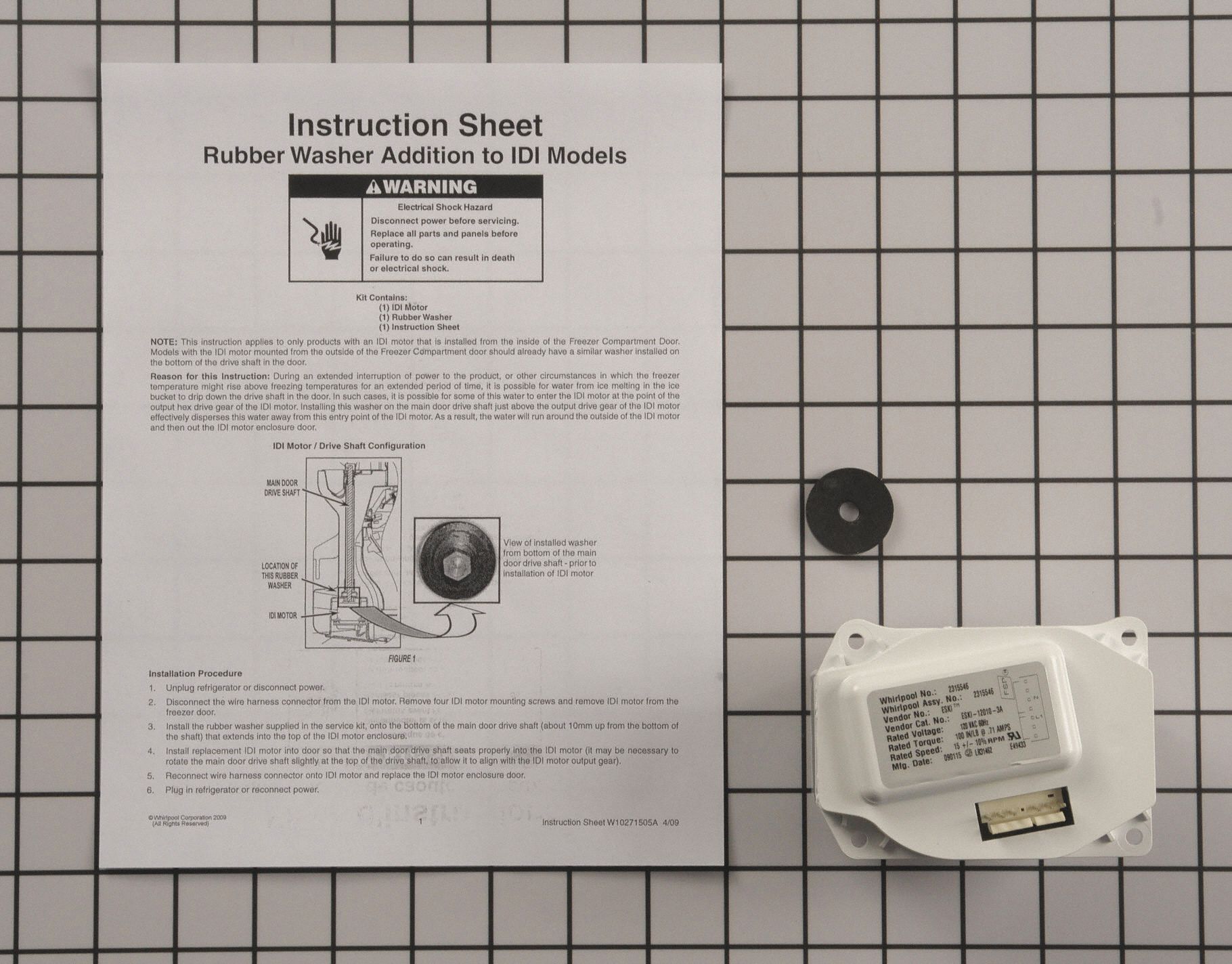 WHIRLPOOL, Fits Jenn Air/Kenmore/KitchenAid/Maytag/Thermador/Whirlpool