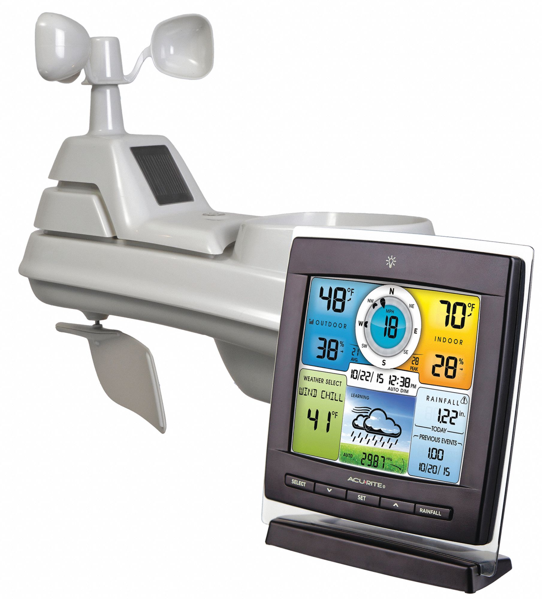 ACURITE Wireless Weather Station, 40° to 158° Temp. Range (F) 53DR02